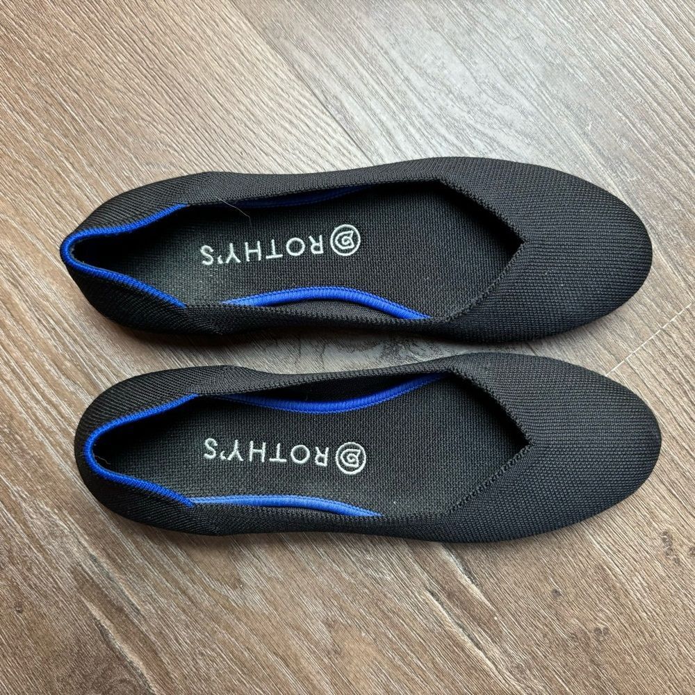 Rothy's Black and Blue Flats - Picture 6 of 9